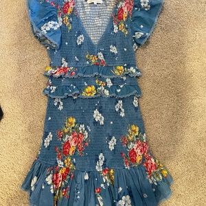 blue floral love shack fancy dress